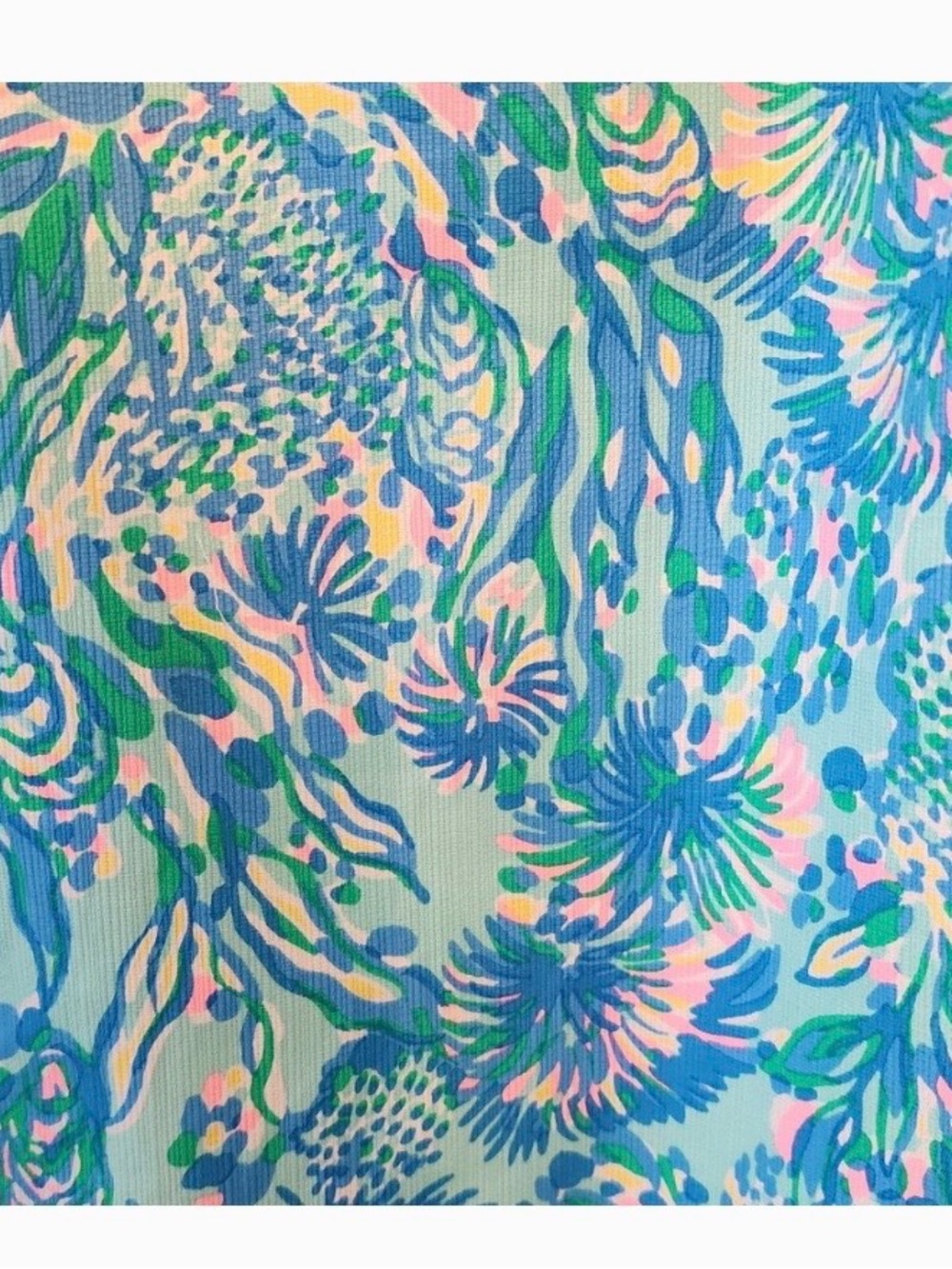 LILLY PULITZER ASHLER STRETCH MAXI SHIFT SURF BLUE CORAL OF THE STORY SZ 2 NWT - Picture 2 of 3
